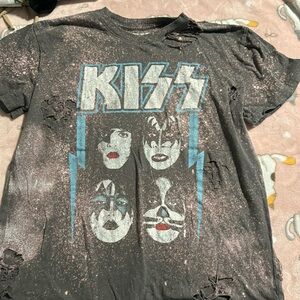 Custom tshirt bleached